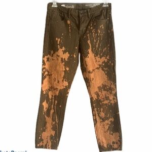 Madewell Skinny Skinny Ankle Bleach Splatter Jeans